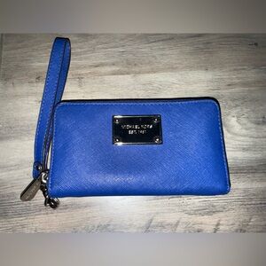 Michael Kors Vibrant Blue Wristlet